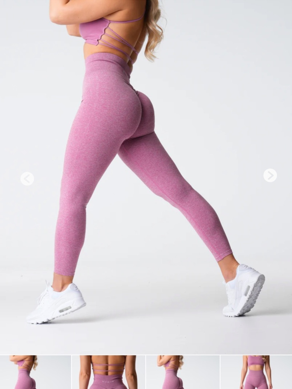 NVGTN scrunch leggings-pastel pink